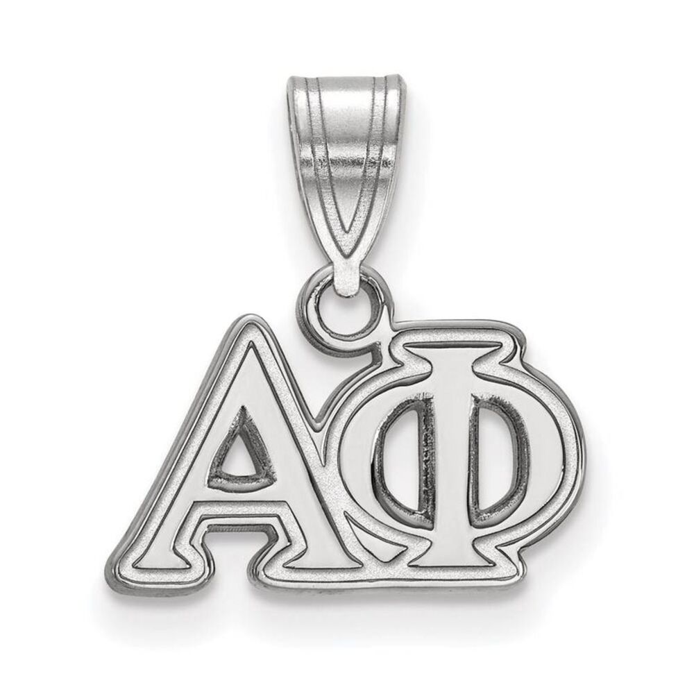 Sterling Silver Alpha Phi Medium Greek Letters Pendant